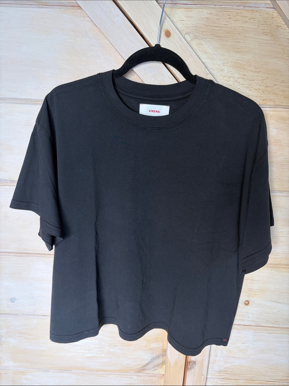 XiRENA Palmer Black Crew Tee